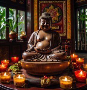 Có nên đặt 2 tượng phật di lặc trong nhà